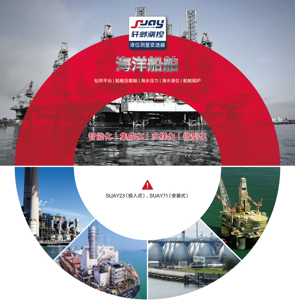 海洋船舶（鉆井平臺、船舶壓載艙、海水壓力、海水液位、船舶鍋爐